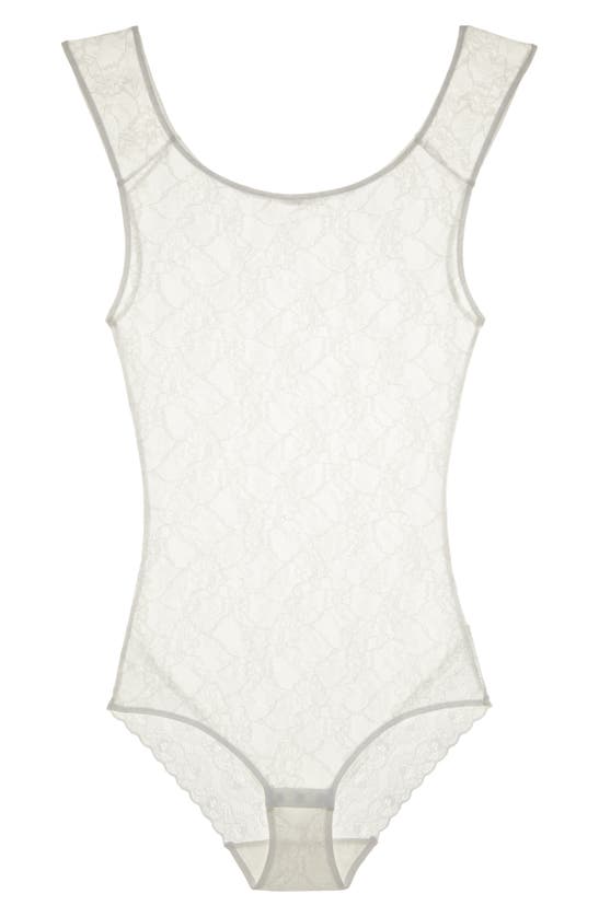 Natori Bliss Allure Lace Bodysuit In White
