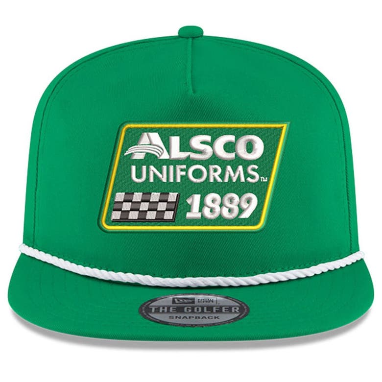 New Era Kelly Green Kyle Busch Alsco Uniforms Golfer Snapback