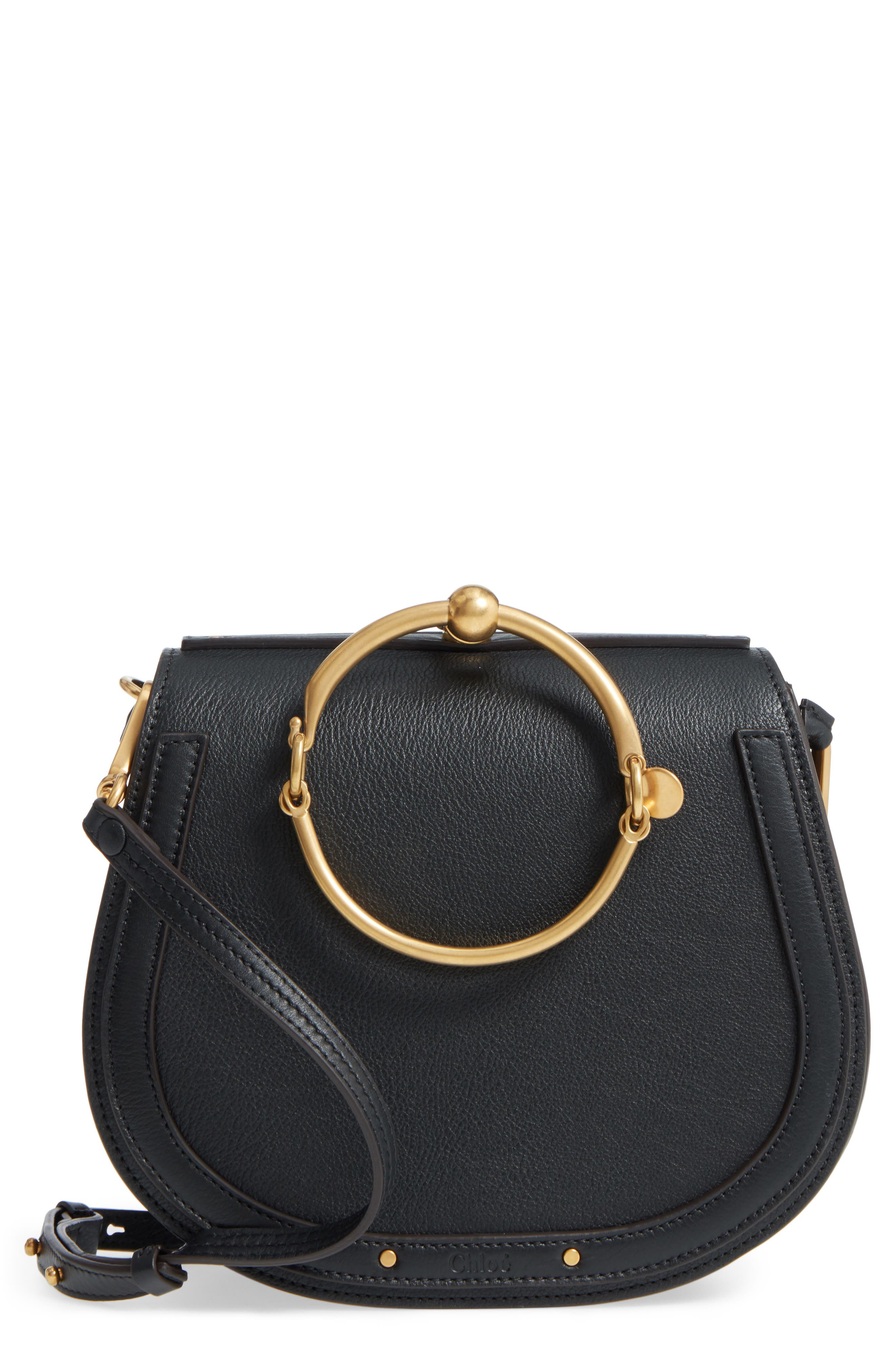 chloe saddle bag black