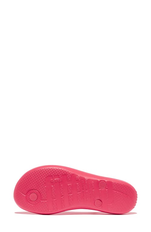 Shop Fitflop Iqushion™ Splash Crystal Flip Flop In Wild Raspberry