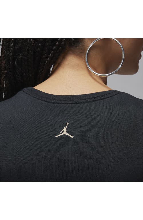 Shop Nike Jordan Slim Fit Graphic T-shirt In Black/legend Medium Brown