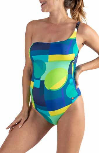 Cache Coeur Kyoto One Piece Maternity Bathing Suit with Laces - Marine -  Petal Effect woman