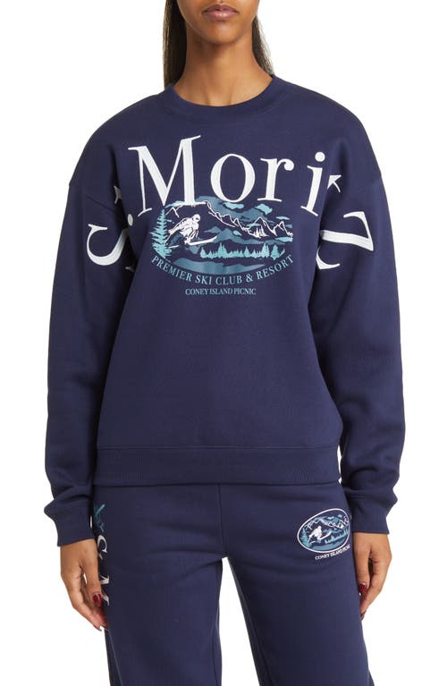 St. Moritz Graphic Sweatshirt in Peacoat