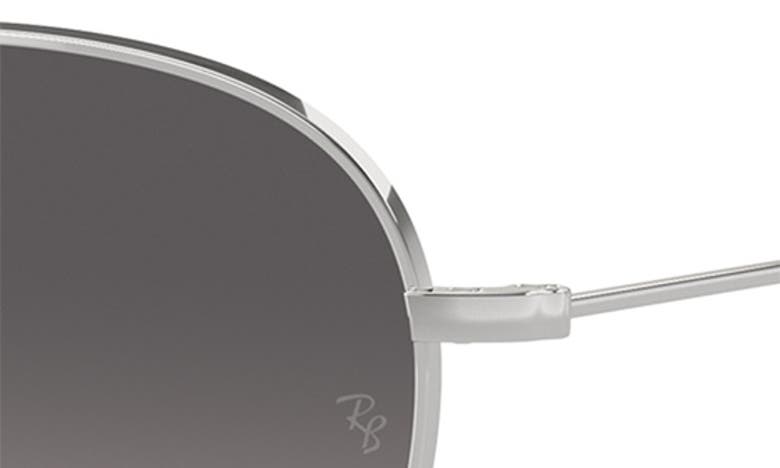 Shop Ray Ban Ray-ban 55mm Polarized Phantos Sunglasses In Silver