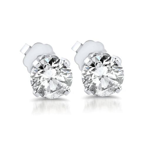 Bliss Diamond Vs .65ct Diamond Studs 14k White Gold Lab Grown In 14k White Gold