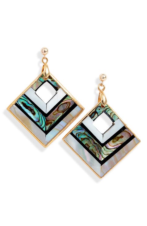 Betty Earrings Mother of Pearl