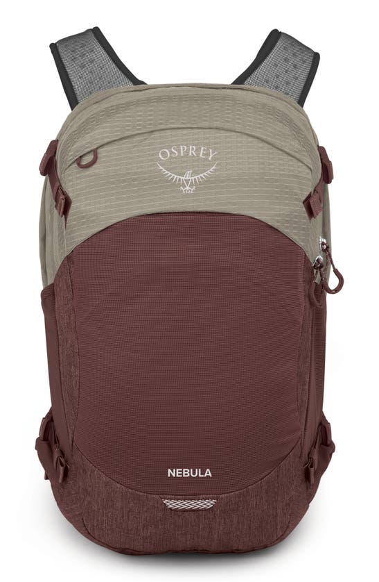 Shop Osprey Nebula 32-liter Backpack In Sawdust Tan/ Raisin Red