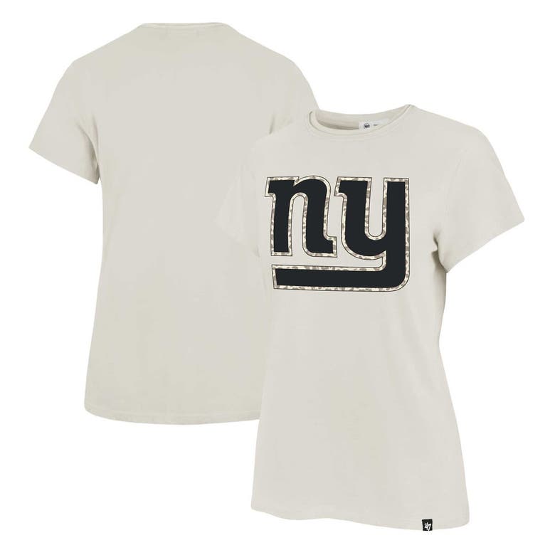 Shop 47 ' Cream New York Giants Panthera Frankie T-shirt