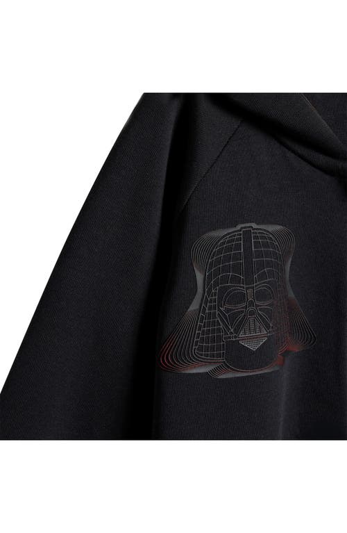 Shop Adidas Originals Adidas X Disney Z.n.e. 'star Wars' Hooded Zip Romper In Black/bright Red