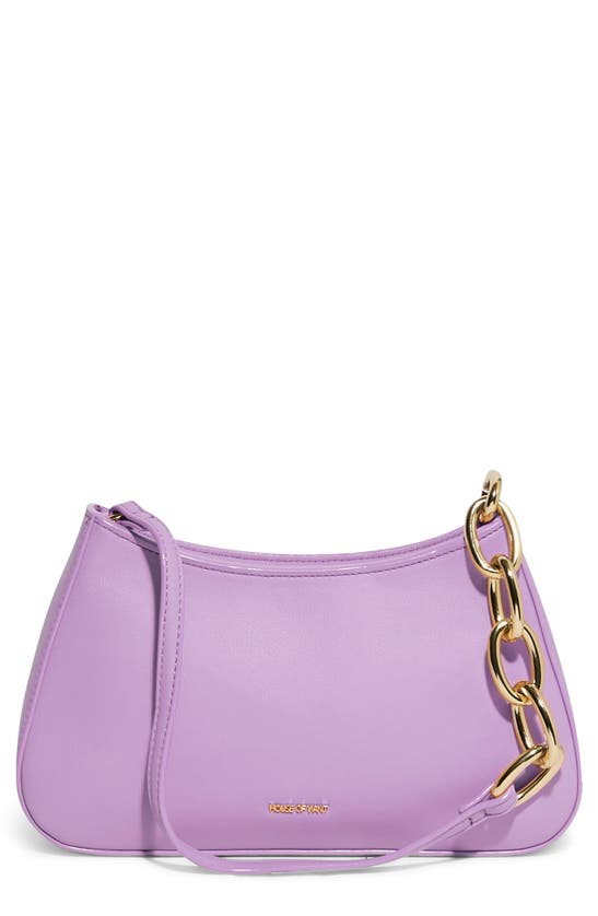 House Of Want Newbie Vegan Leather Shoulder Bag In Soft Lilac