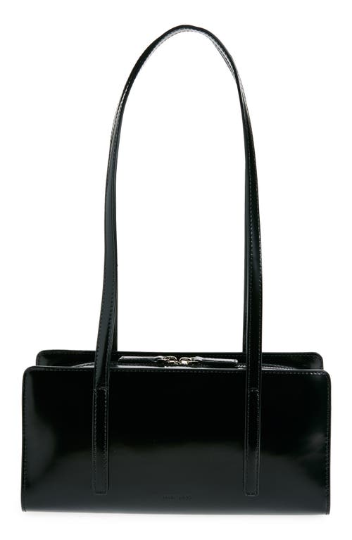 Sandy Liang Recital Patent Leather Shoulder Bag In Black