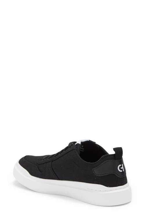 Shop Cole Haan Grandpro Rally Canvas Court Sneaker In Black/optic White