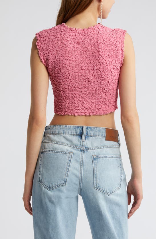 Shop Open Edit Textured Top In Pink Ginger