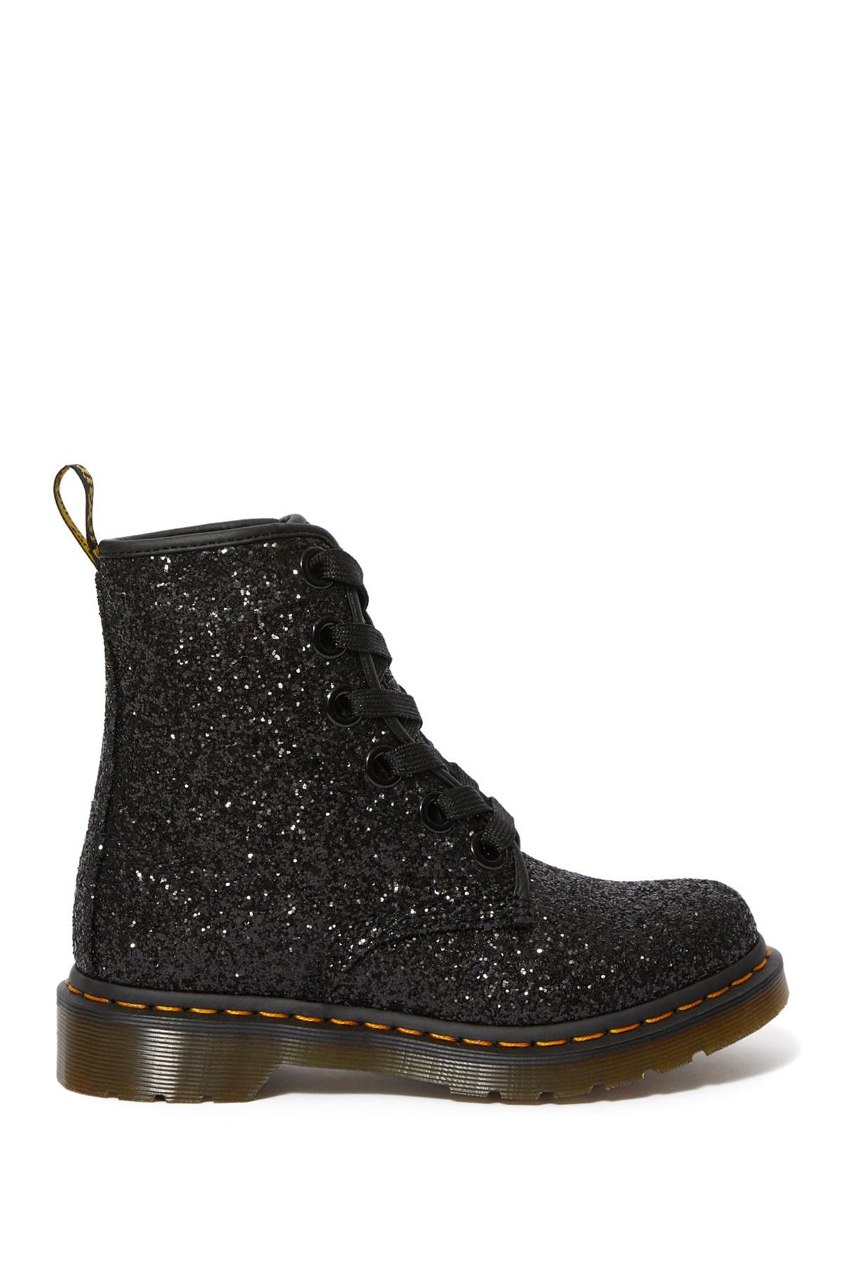 black glitter doc martens