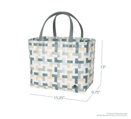 Shop Handed By Fifty Fifty Recycled Plastic Weekender Bag In Teal Blue Mix