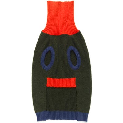 Lovethybeast Merino Wool Dog Sweater, Green