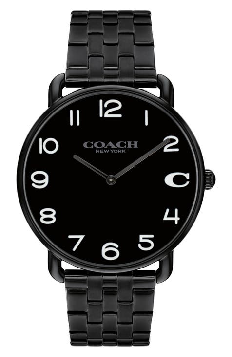 Black men's coach watch hotsell