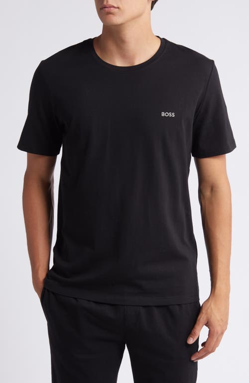 BOSS Mix Match Pajama T-Shirt Black at Nordstrom,