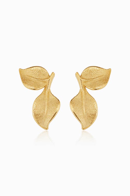 ORADINA ORADINA 14K YELLOW GOLD NEW BEGINNINGS STUD EARRINGS 