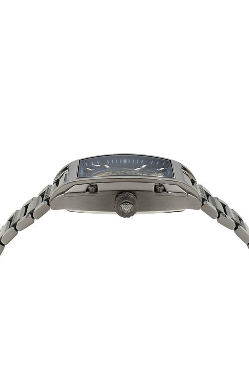 Shop Versace Dominus Bracelet Watch, 42mm In Ip Gunmetal