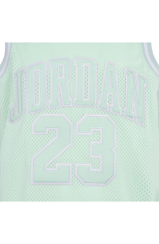 Shop Jordan Kids'  23 Mesh Basketball Tank In Mint Foam