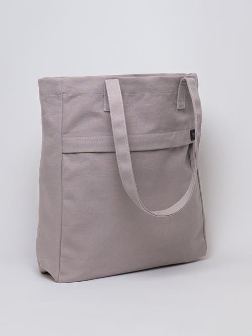 Terra Thread Organic Cotton Canvas Work Tote Bag In Cloud Grey