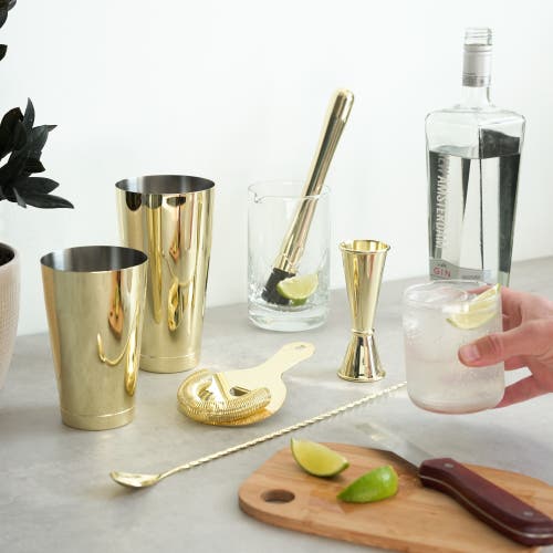 Viski Belmont 7-piece Barware Set In Gold