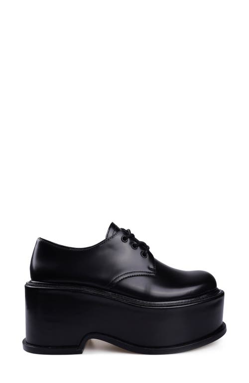 Zigi Artisan Fenni Platform Derby In Black Leather