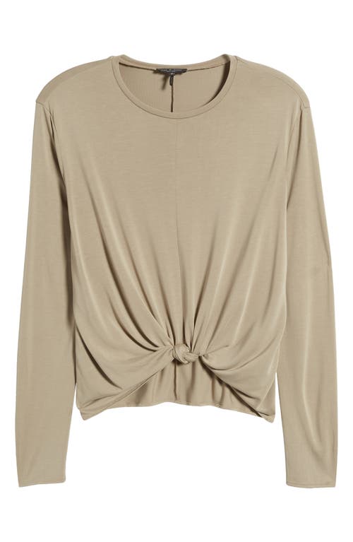 Rag & Bone Women's Jenna Knotted Long-sleeve Top In Sage