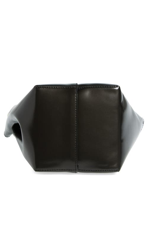 Shop Jw Anderson The Jwa Corner Leather Bucket Bag In Black