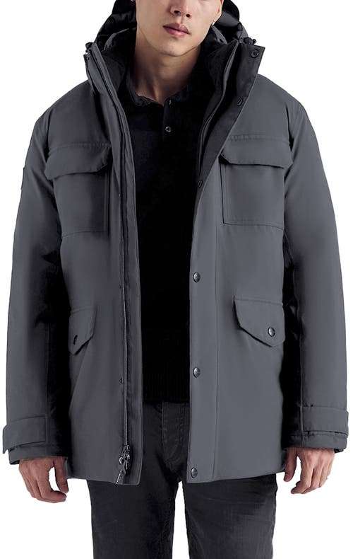 Triple F.a.t. Goose Down Parka In Charcoal