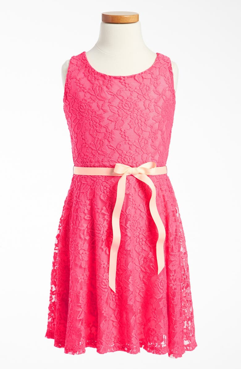 Zunie Sleeveless Lace Dress (Little Girls & Big Girls) | Nordstrom