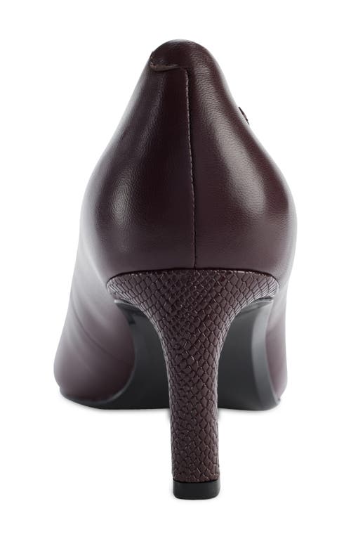 Dkny Charlie Pump In Dark Cherry