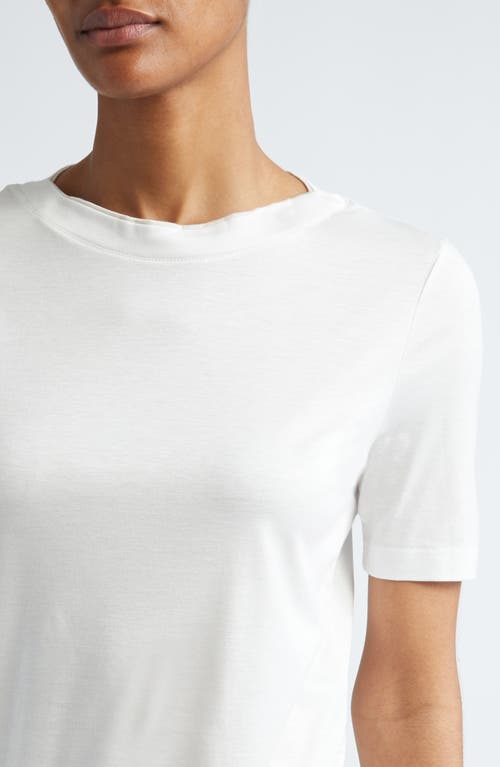 Shop Eleventy Layered Crewneck T-shirt In White