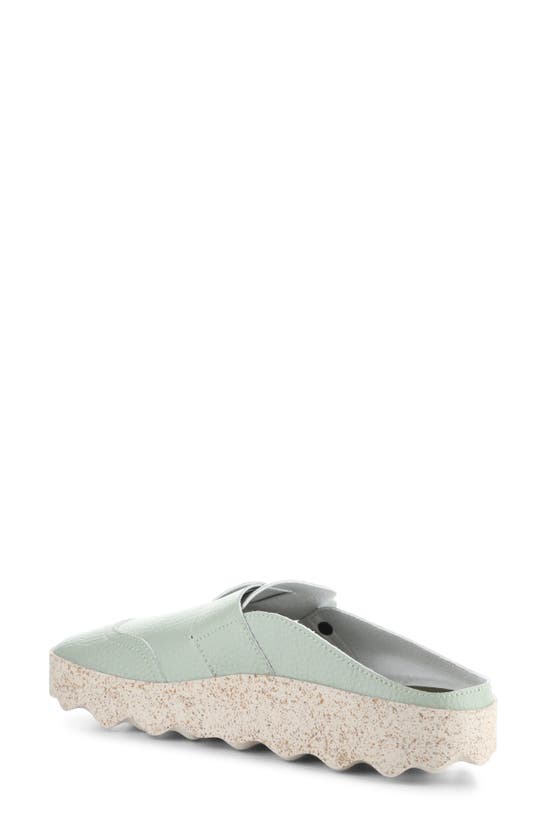 Shop Asportuguesas By Fly London Cole Clog In Green Eco Faux Leather