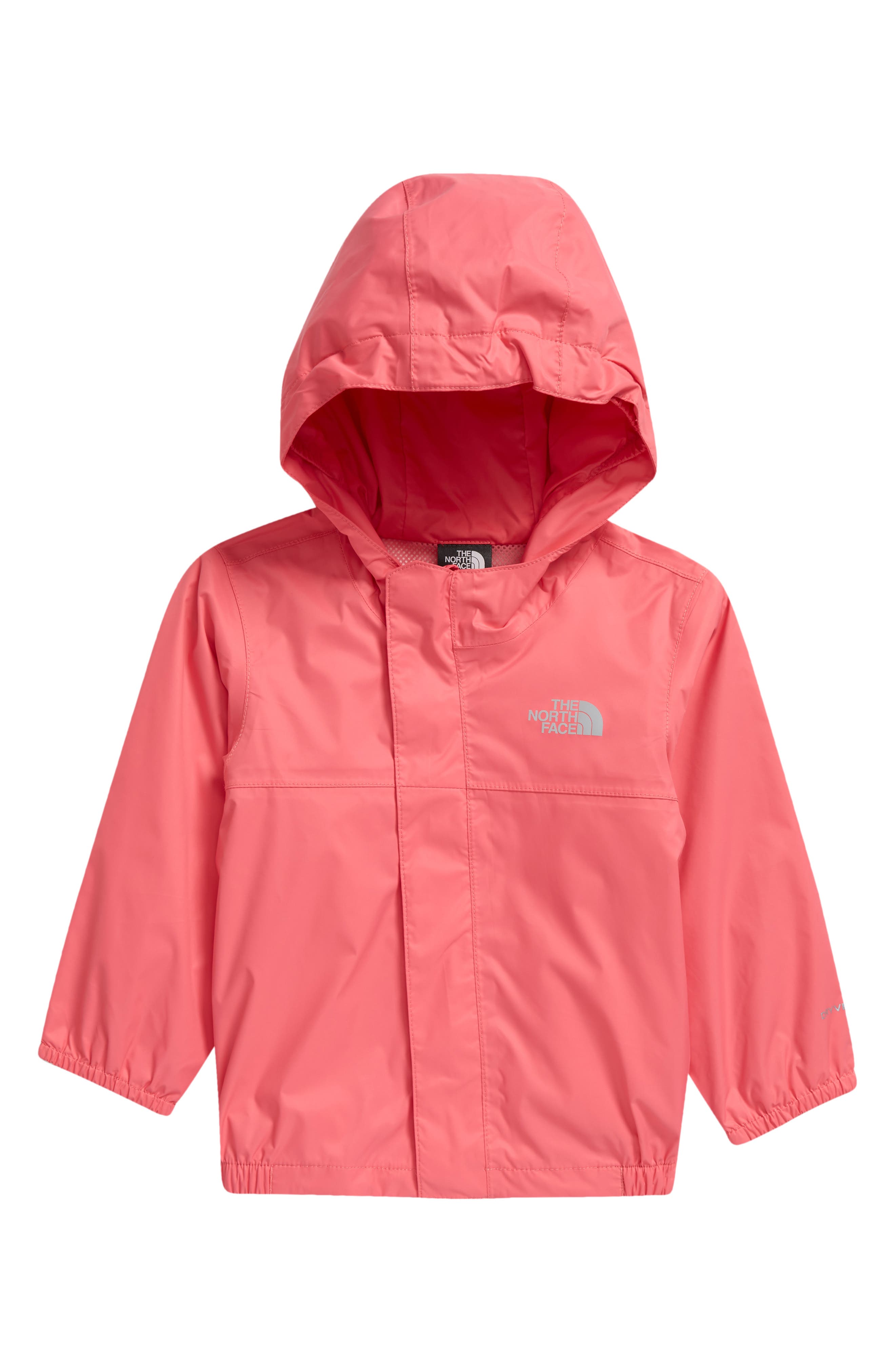 light pink north face rain jacket