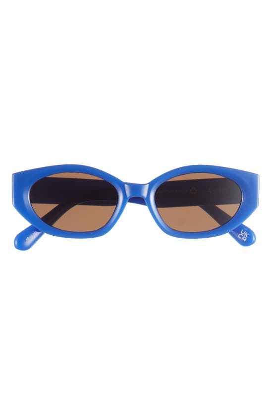 Aire Mensa 48mm Oval Sunglasses In Blue / Brown Mono