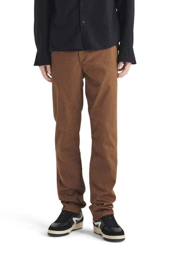Shop Rag & Bone Brushed Stretch Twill Chino Pants In Brown