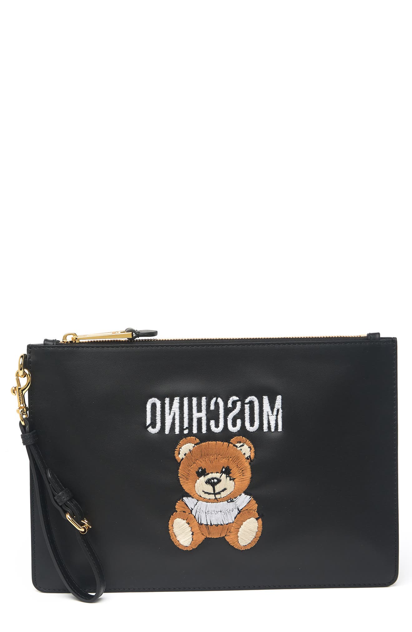 moschino teddy bear clutch