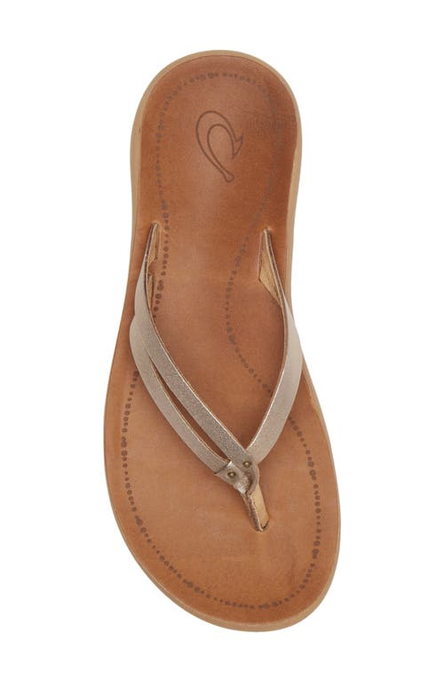 Shop Olukai Kapehe Luana Flip Flop In Bubbly/sahara