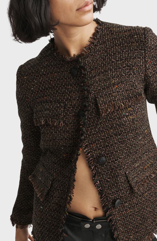 Rag & Bone Ezra Linton Tweed Blazer In Brown