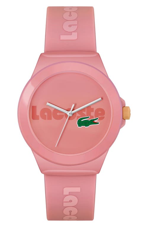 Lacoste Neocroc Silicone Strap Watch, 38mm in Pink 