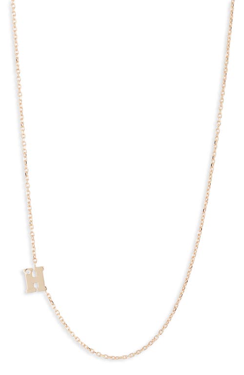 Anzie Diamond Initial Necklace in H at Nordstrom, Size 16 In