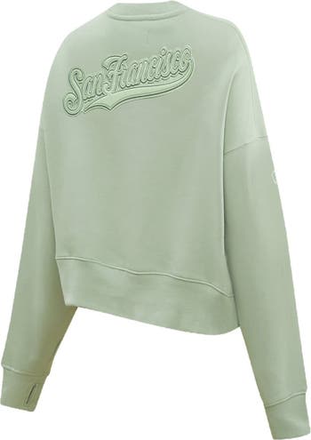 Women's Pro Standard Green New York Yankees Fleece Pullover Sweatshirt