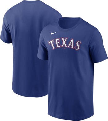 Texas Rangers Nike Wordmark T-Shirt - Mens