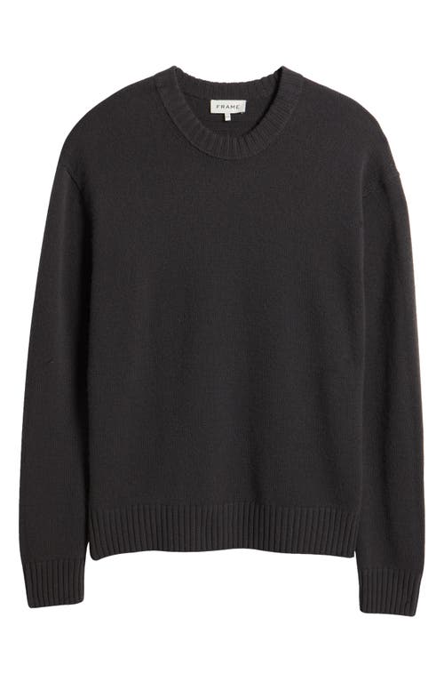Frame Cashmere Crewneck Sweater In Dark Grey