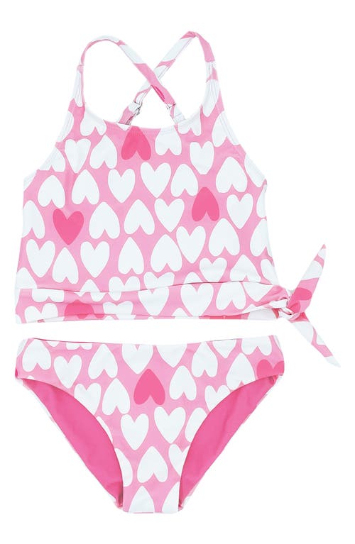 Feather 4 Arrow Kids' Oasis Tankini Reversible Two-Piece Swimsuit Prism Pink at Nordstrom,