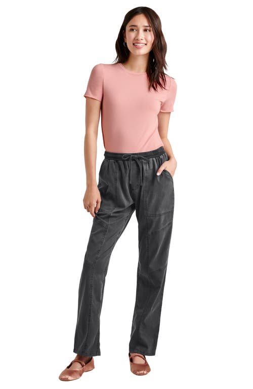 Shop Splendid Shay Twill Drawstring Pants In Lead