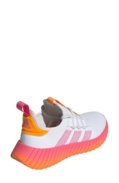Adidas Originals Adidas Kaptir Flow Running Shoe In White/magenta/orange