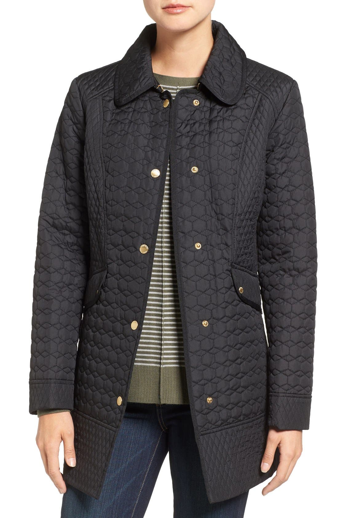 Ellen Tracy Quilted Barn Coat Nordstrom